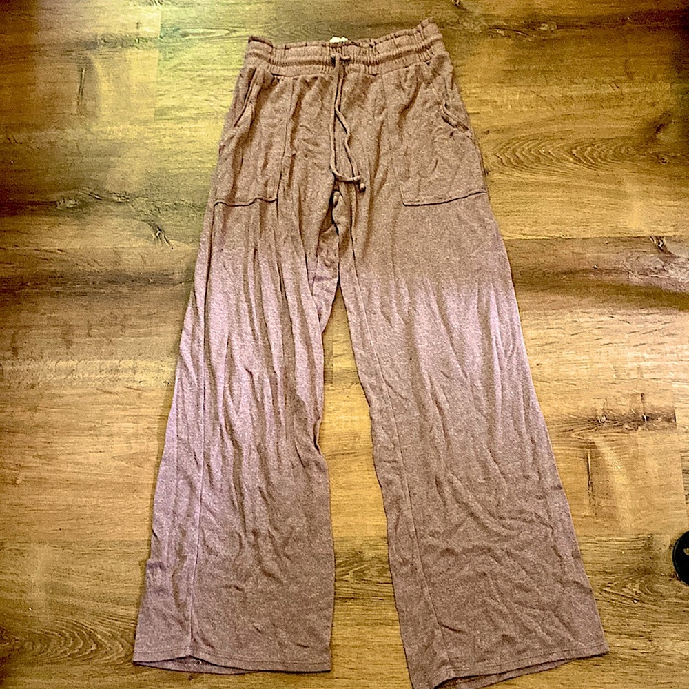 Reddish purple bohemian boho pajama pants wide leg straight leg boot cut